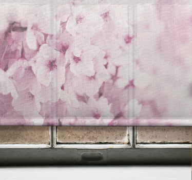 Stores avec fleurs Fond de fleur rose clair - TenStickers
