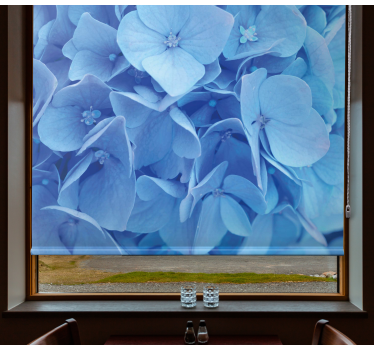 Stores avec fleurs Hortensia - TenStickers
