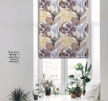 Stores avec fleurs Plantes tropicales xxl - TenStickers
