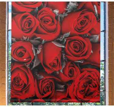 Stores avec fleurs Roses rouges romantiques - TenStickers