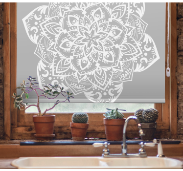 Stores couples Mandala minimaliste gris - TenStickers
