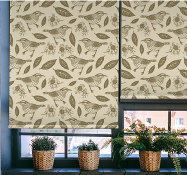 Stores couples Oiseaux dans la nature et les plantes - TenStickers
