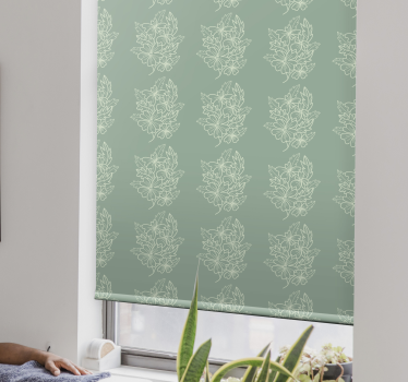 Stores fleurs et plantes Belle fleur minimaliste verte - TenStickers