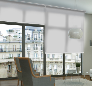 Stores gris Argent translucide - TenStickers