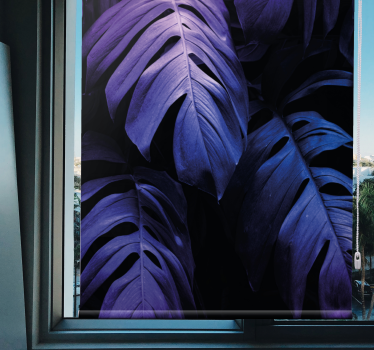 Stores plus de fleurs et plantes Feuille exotique au néon - TenStickers