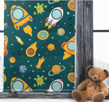 Stores enrouleurs enfants nouvelles planètes avec extraterrestres - TenStickers