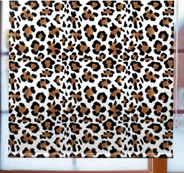 Toile fenêtre animal motif tacheté de léopard - TenStickers