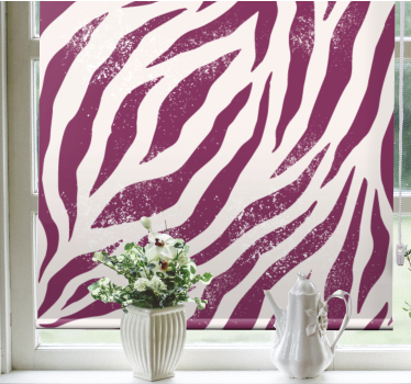 Toile fenêtre animal thème des rayures zébrées - TenStickers