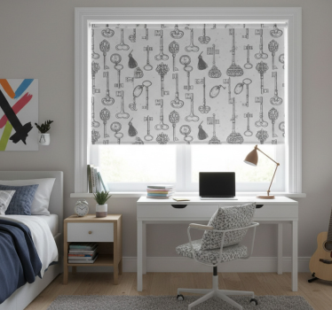 Toile fenêtre chambre adolescent clés différentes - TenStickers