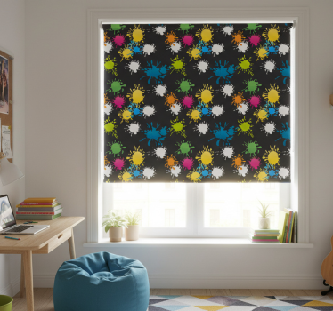 Toile fenêtre chambre adolescent fête des couleurs - TenStickers