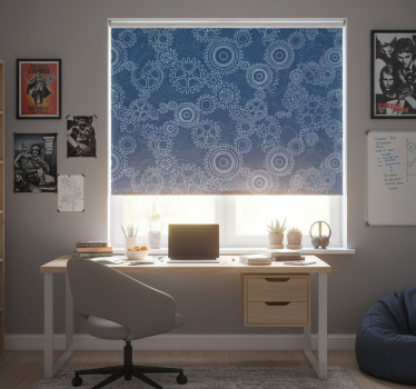 Toile fenêtre chambre adolescent motif chaînes 3d - TenStickers