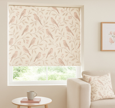 Toile fenêtre chambre adolescent sentier ornithologique vintage - TenStickers