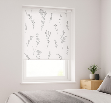Toile fenêtre chambre couple couleur blanche avec des plantes - TenStickers
