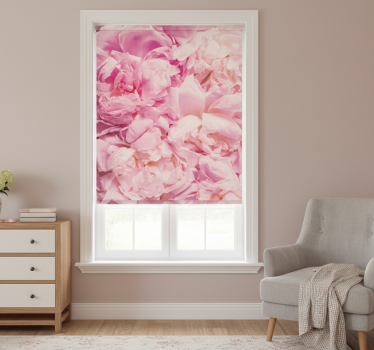 Toile fenêtre chambre fleurs de pivoine réalistes - TenStickers