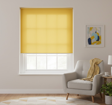 Toile fenêtre chambre jaune - TenStickers