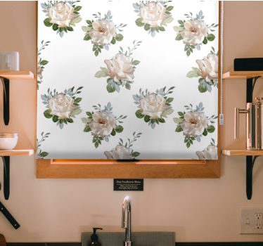 Toile fenêtre fleur conception de style cosmopolite - TenStickers