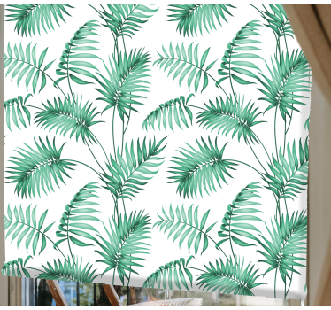 Toile fenêtre fleurs et plantes feuillage vert luxuriant - TenStickers