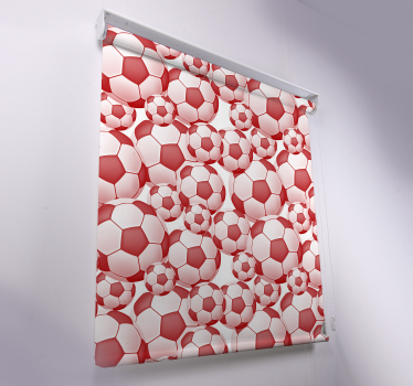 Toile fenêtre football motif ballon de foot - TenStickers