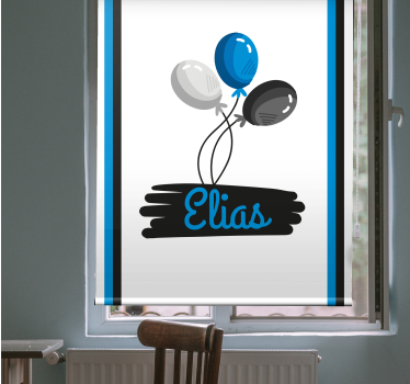 Toile fenêtre personnalisé design de ballons personnalisés - TenStickers