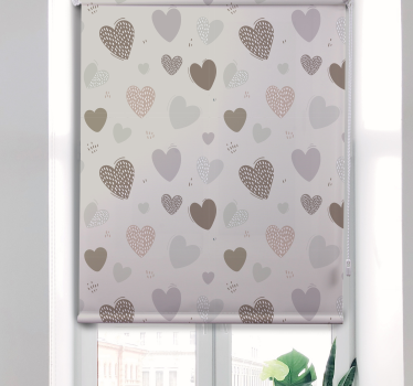 Toile fenêtre romantique motif gris - TenStickers