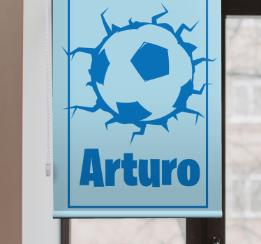 Toile fenêtre sport conception de football personnalisée - TenStickers