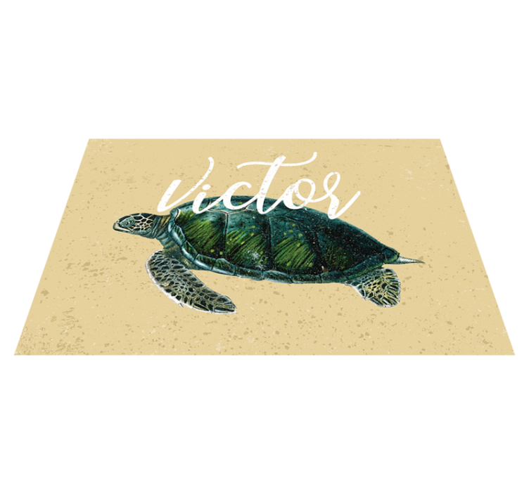 set de table tortue Tortue de mer avec nom - TenStickers