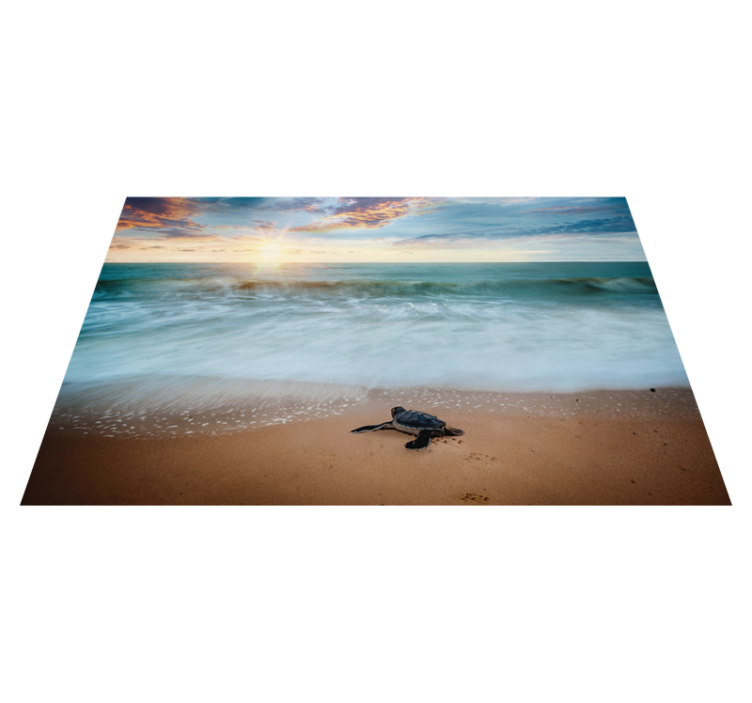 Set de table coucher de soleil avec des tortues - TenStickers