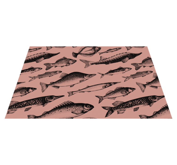 Set de table original motif poisson - TenStickers