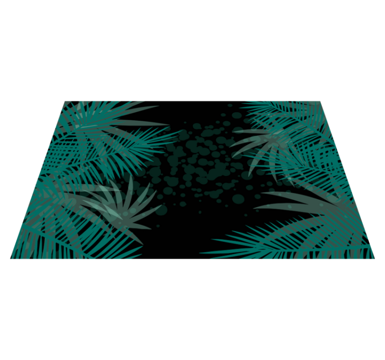 Set de table moderne fond feuillage tropical - TenStickers