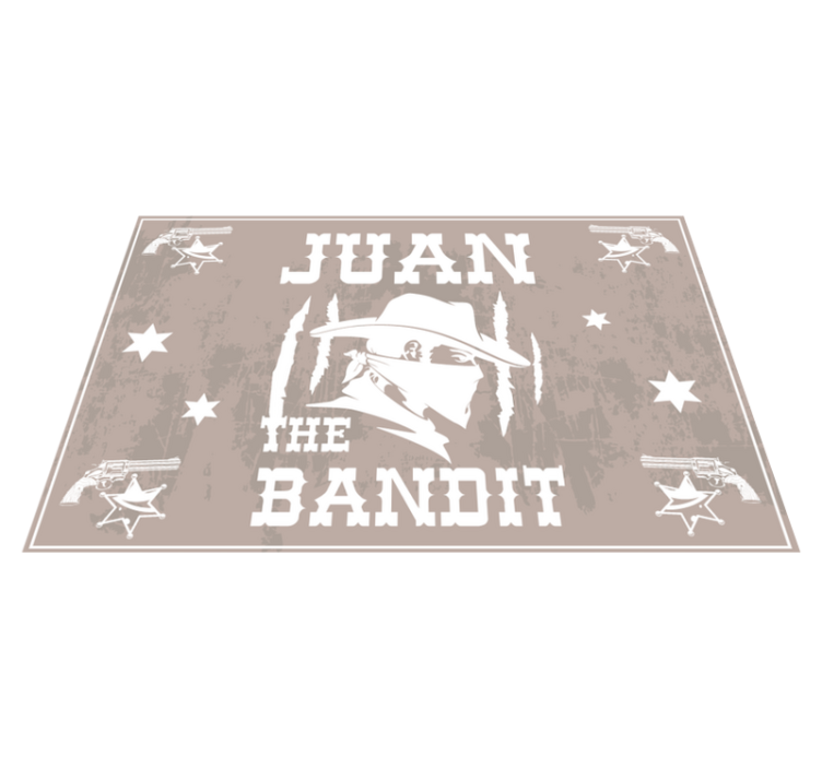 Set de table Bandit avec nom - TenStickers