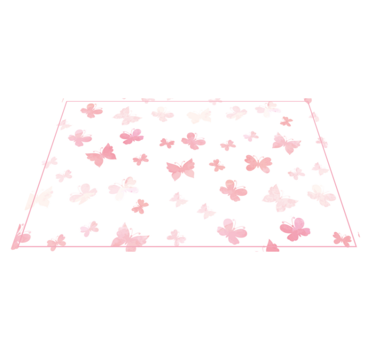 set de table Papillon rose - TenStickers