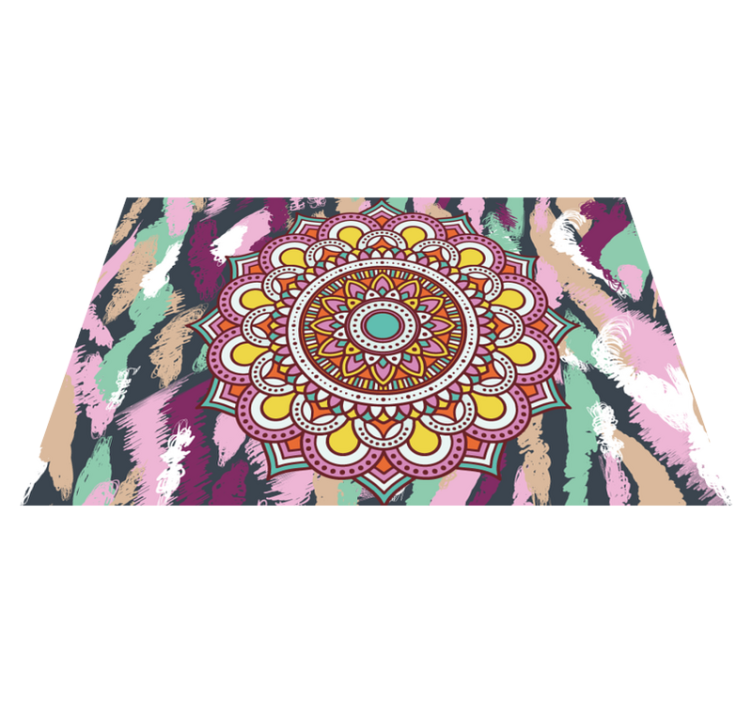 set de table original Mandala multicolore - TenStickers