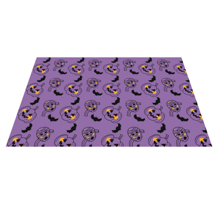 Set de table halloween motifs de citrouilles ludiques - TenStickers