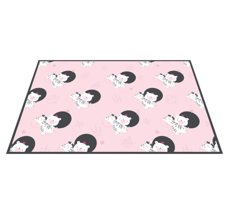 Set de table enfant illustrations de zèbre mignonnes - TenStickers