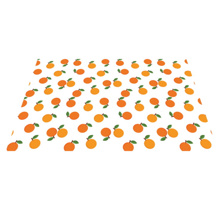 Set de table original motif fruits orange - TenStickers