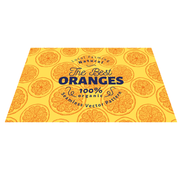 Set de table original motif orange bio - TenStickers