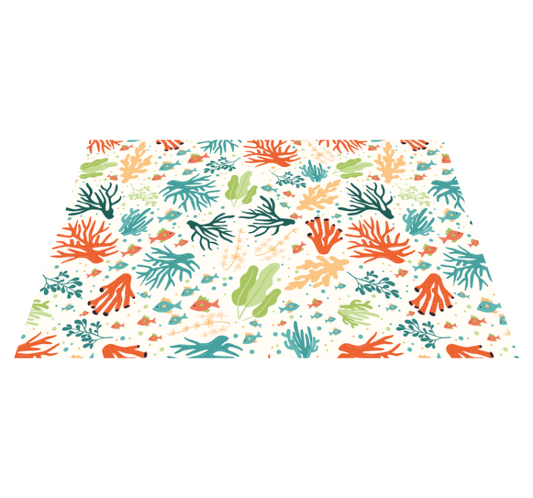 Set de table original motif corail vibrant - TenStickers