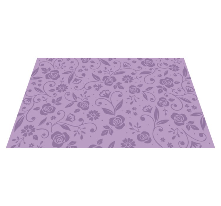 Set de table motif floral violet - TenStickers
