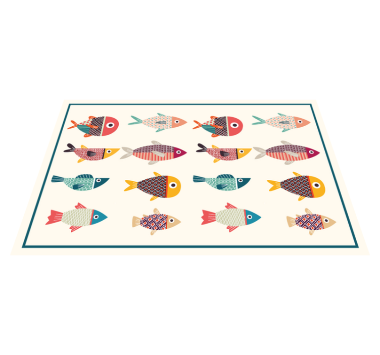 Set de table design enfant Poisson coloré - TenStickers