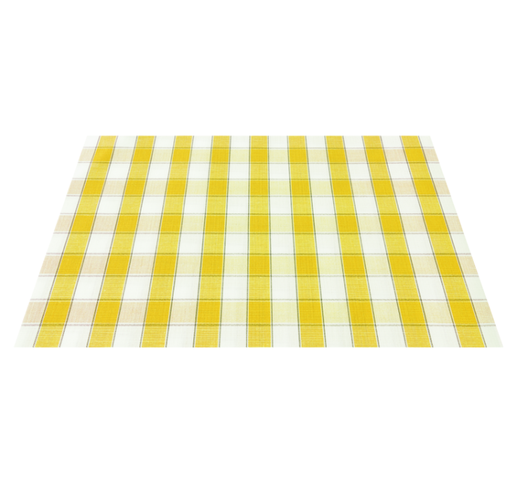 Set de table à motif carreaux jaunes - TenStickers