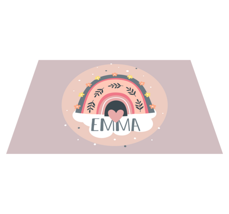 Set de table Enfants Arc en ciel personnalisé - TenStickers