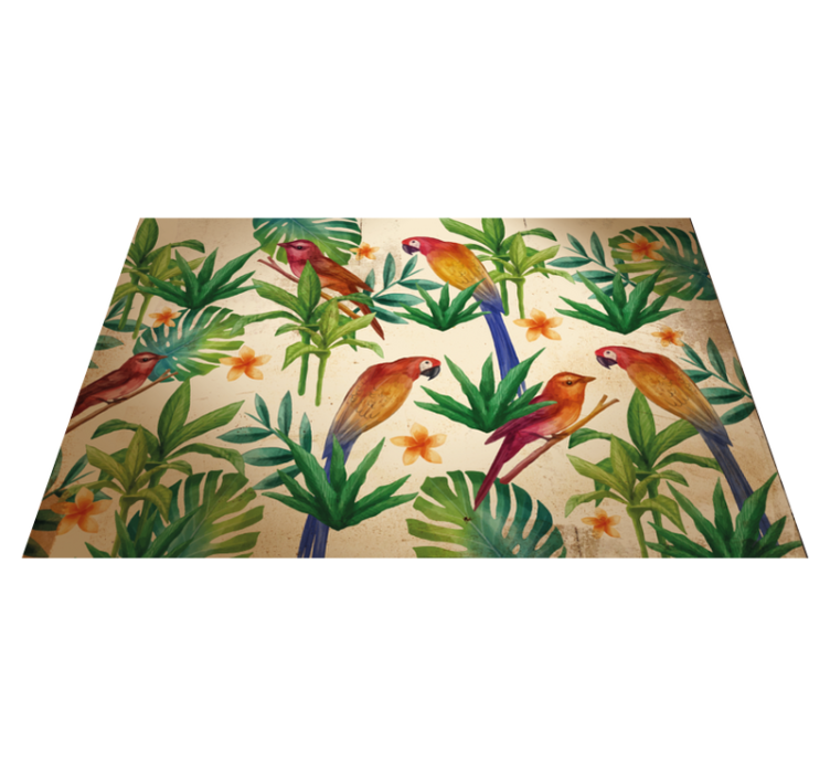 Set de table original motif perroquets tropicaux - TenStickers