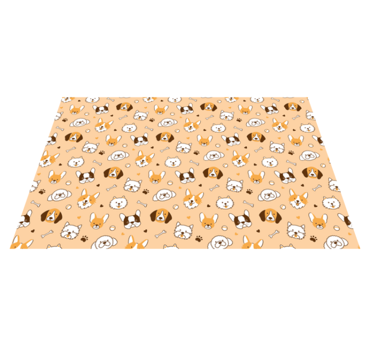 Set de table enfant visages d'animaux mignons - TenStickers