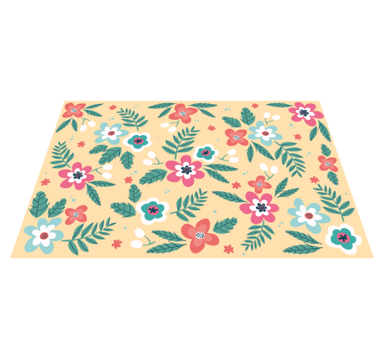 Set de table original design floral - TenStickers