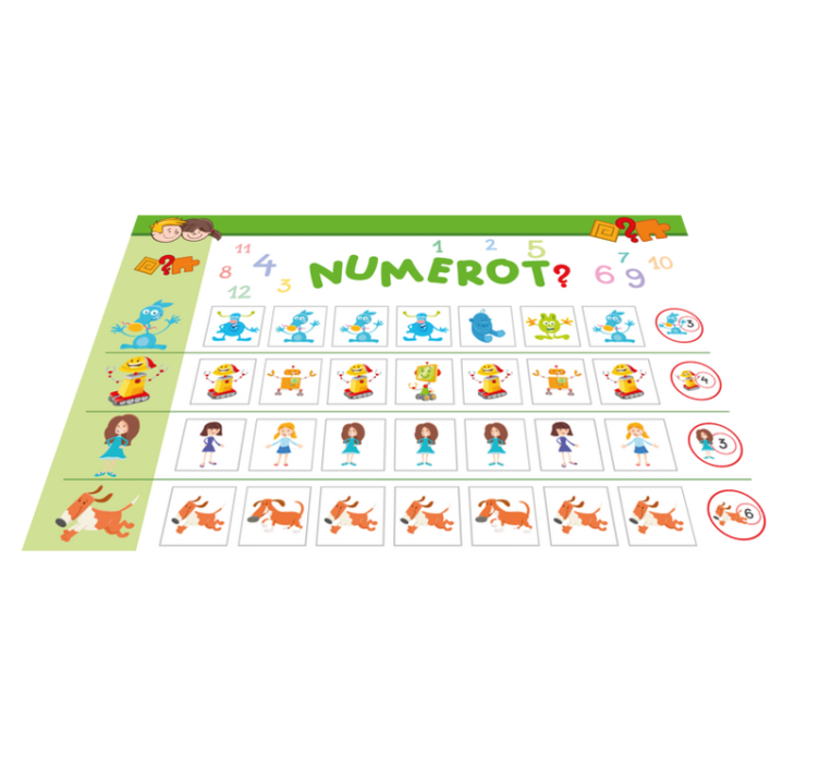 Set de table design enfant Calculer les enfants - TenStickers
