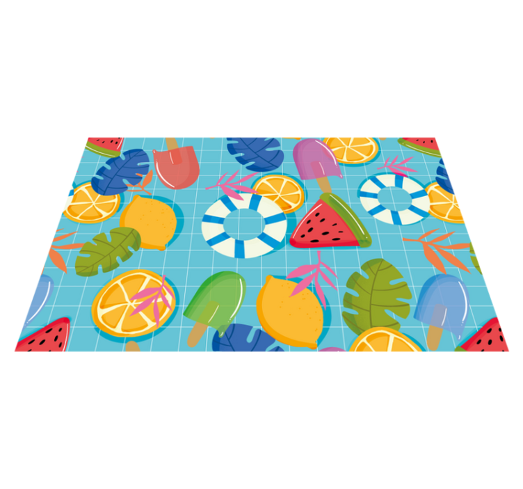 Set de table enfant fruits et crème glacée - TenStickers