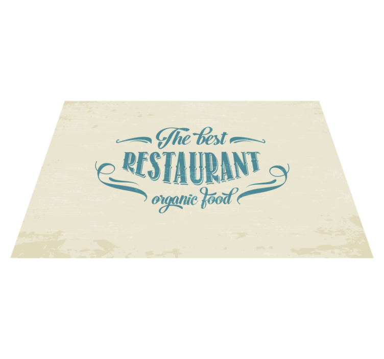 Set de table citation restaurant nourriture bio - TenStickers