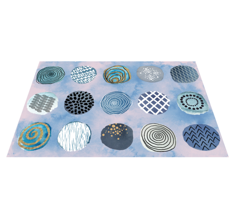 Set de table composition de motifs circulaires - TenStickers