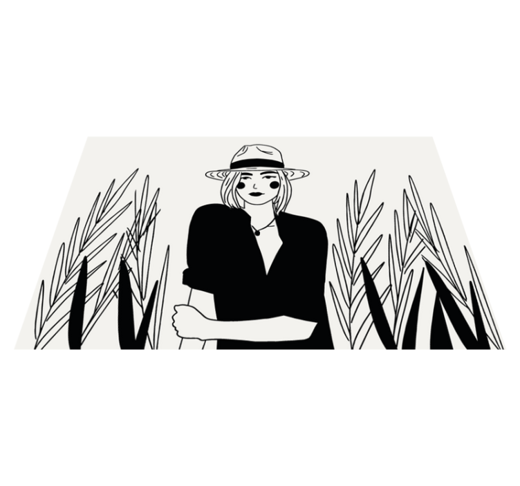 Set de table original illustration femme stylée - TenStickers