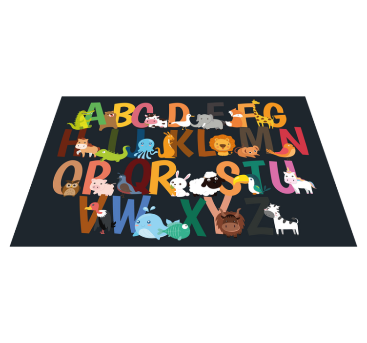 Set de table enfant alphabet animaux - TenStickers